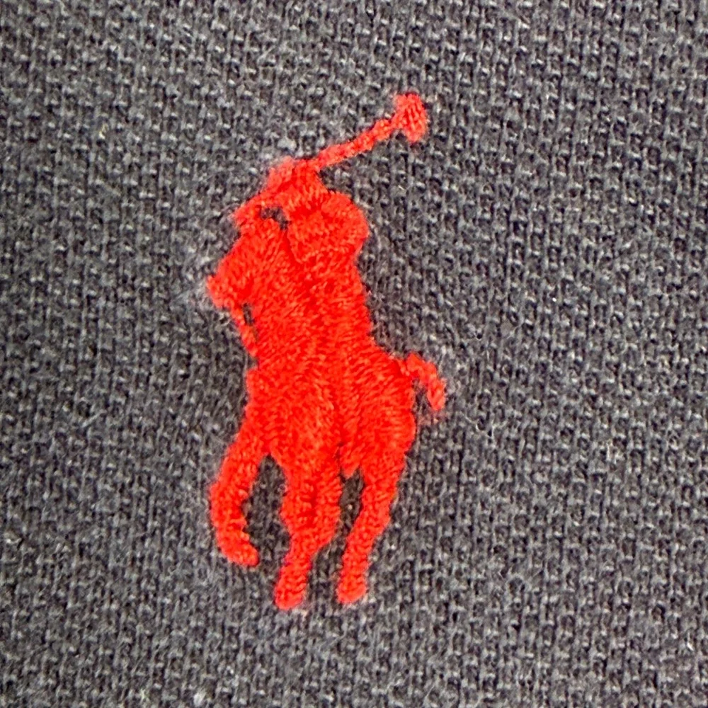 Polo Ralph Lauren Polo Shirt Mens L Black Custom Slim Fit Cotton Pique Red Pony